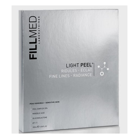 Fillmed Light Peel
Contiene soluzione da 100ml (pH3), un dosatore e un pennello.
Indicato per le pelli sensibili per appianare le linee sottili e le rughe, rendendo la pelle nuovamente radiosa e luminosa. Se hai una carnagione spenta può agire per rendere il tuo aspetto più sano con un bagliore naturale. Il peeling è ideale come soluzione anti-età, per i pazienti che vogliono cancellare i primi segni dell'età, senza aghi e iniezioni.
40-50 Trattamenti in totale.
