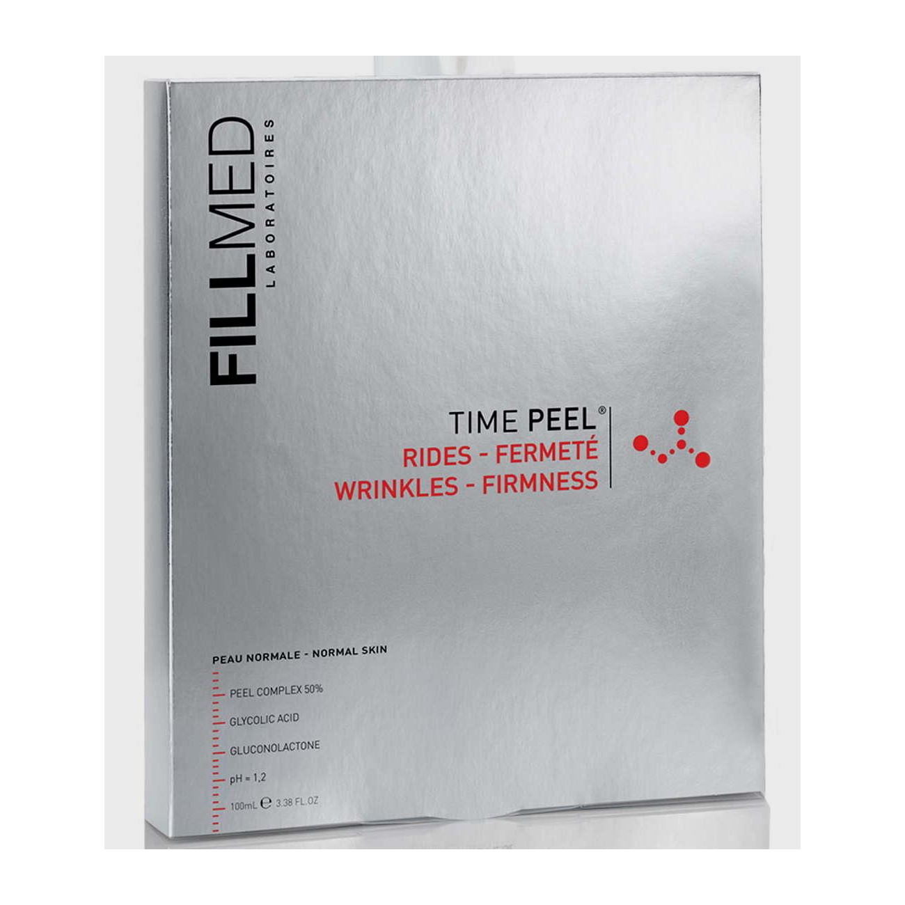 Fillmed Time Peel
Contiene soluzione da 100ml (pH1), un dosatore e un pennello. Indicato per colpire le linee sottili e le rughe delle pelli più anziane. Questo peeling è ideale come soluzione anti-età, per i pazienti che desiderano cancellare i primi segni dell'età, senza aghi e iniezioni.Non è richiesta alcuna preparazione della pelle da parte del paziente prima del trattamento e il "tempo di inattività" è minimo o nullo. 40-50 Trattamenti in totale.